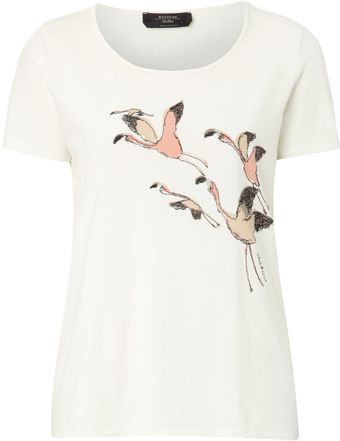 Weekend By Maxmara Freddy Flamingo Print Tshirt - Lyst