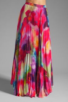 Alice + Olivia Shannon Printed Maxi Skirt - Lyst