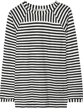 Marni Striped Cottonjersey Top - Lyst