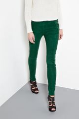 Acne Best Slim Leg Suede Trousers