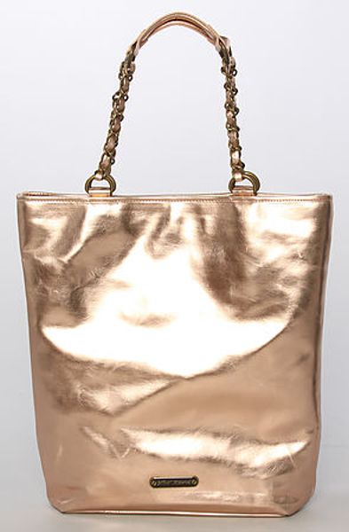 betsey johnson rose gold purse