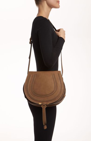 ChloÃ© 'Marcie - Medium' Leather Crossbody Bag in Brown (color list ...