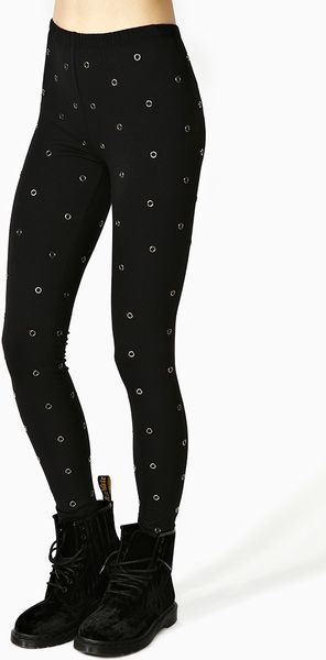 Nasty Gal Hardware Leggings - Lyst