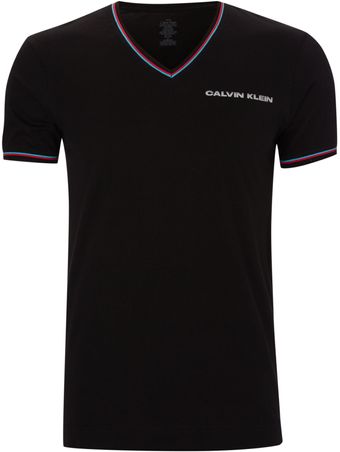 Calvin Klein V-neck Loungewear Tshirt - Lyst