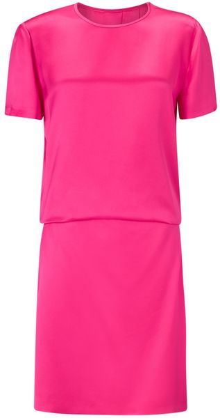 Cedric Charlier Silk Cut Out Dress - Lyst