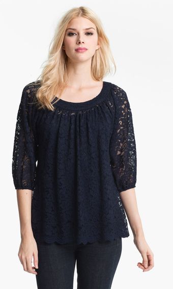 Diane Von Furstenberg Elizabetta Lace Top - Lyst