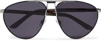 Gucci Polarised Metal Aviator Sunglasses - Lyst