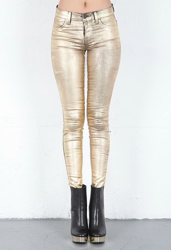 J Brand Metallic Power Stretch Legging Jeans - Lyst