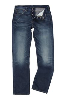 Levi's 501 Straight Fit Fishin Pole Wash Jeans - Lyst