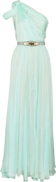 Matthew Williamson Pleated Silk Chiffon Gown - Lyst