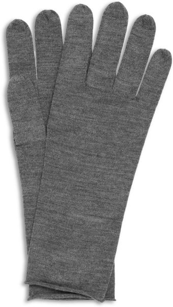 Acne Nils Fineknit Wool Gloves - Lyst