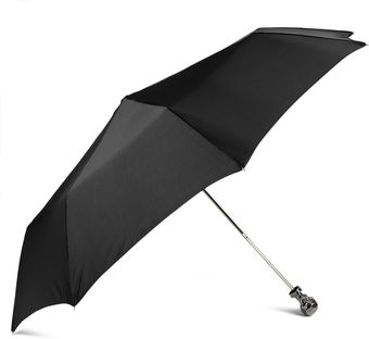 Alexander McQueen Skull Handle Collapsible Umbrella - Lyst