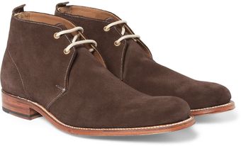 Grenson Silas Suede Desert Boots - Lyst