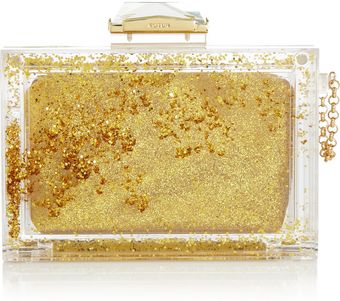 Kotur Glitter Globe Perspex Box Clutch - Lyst