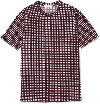 Marni Printed Cotton Jersey T-Shirt - Lyst