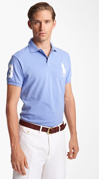 Polo Ralph Lauren Custom Fit Mesh Polo - Lyst