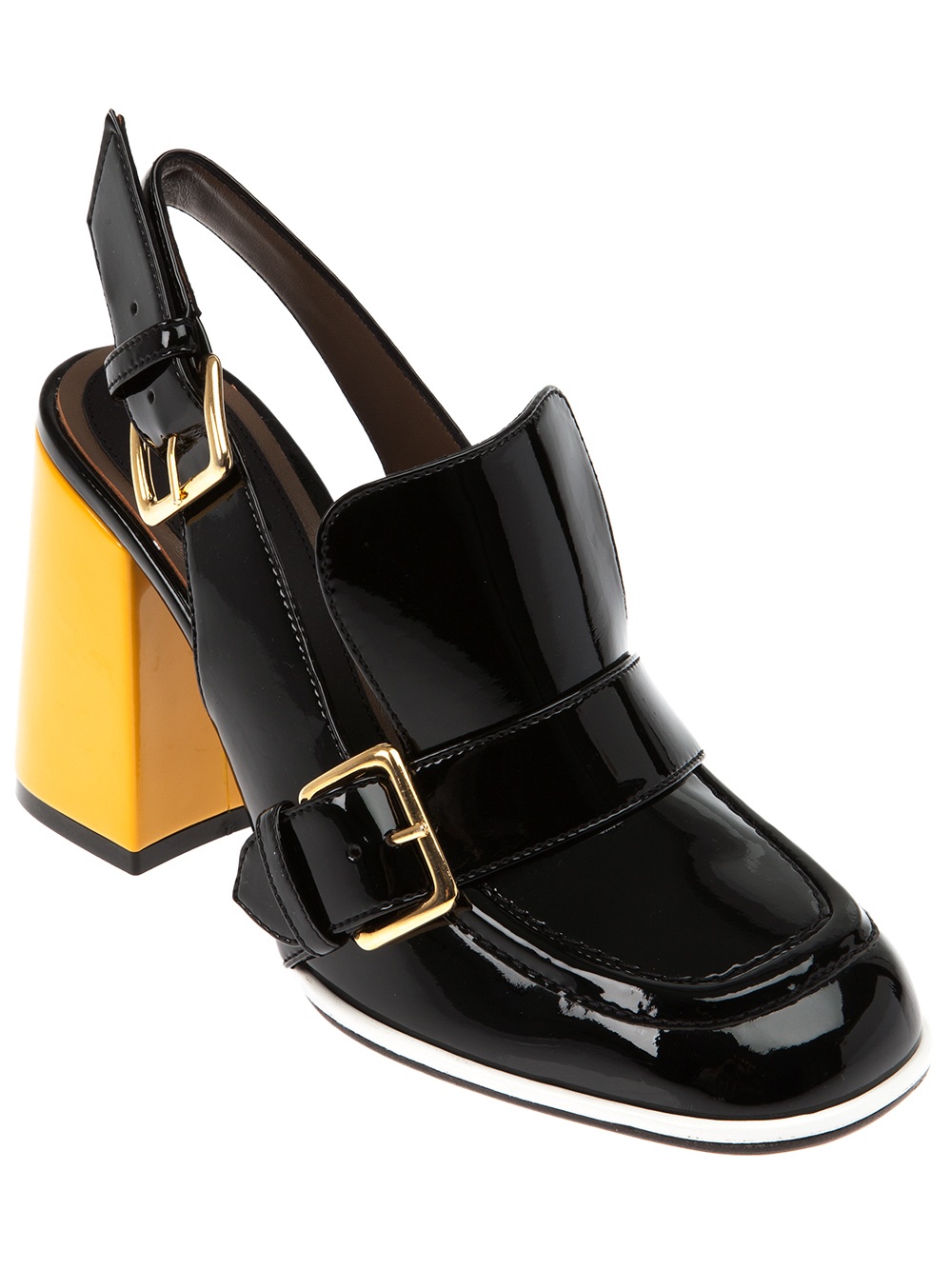 Marni Sling Back Shoe in Black Lyst