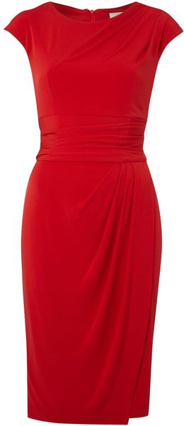 Linea Cap Sleeve Soft Drape Dress - Lyst