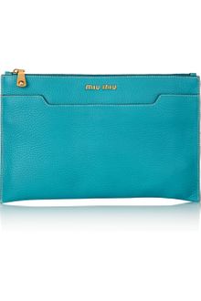 Miu Miu Grainedleather Clutch - Lyst