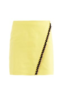 Versace Embellished Lacing Mini Skirt - Lyst