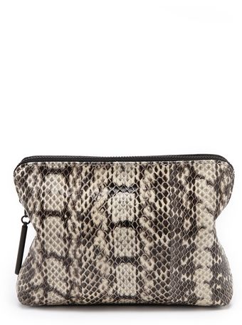 3.1 Phillip Lim 31 Second Snakeskin Pouch - Lyst