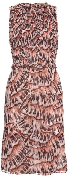 Bottega Veneta Print Dress with Embellishments - Lyst