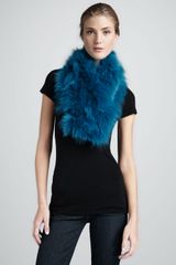 Diane Von Furstenberg Fur Shawl Collar 
