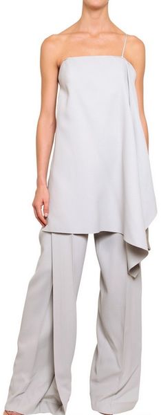 Maison Martin Margiela Draped Viscose Crepe Jumpsuit - Lyst