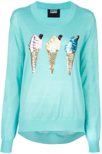 Markus Lupfer Icecream Sequin Jumper - Lyst