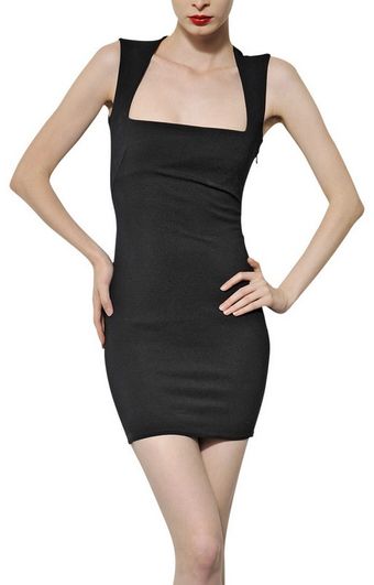 Mugler Viscose Crepe Dress - Lyst