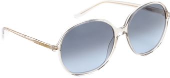 Yves Saint Laurent Oversized Round Sunglasses - Lyst