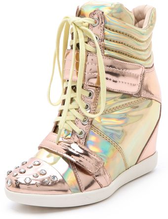 Boutique 9 Nevan Wedge Splatter Sneakers - Lyst