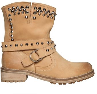 Chiara Ferragni 30mm Leather Biker Studs Boots - Lyst