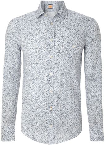 Hugo Boss Floral Print Long Sleeved Shirt - Lyst