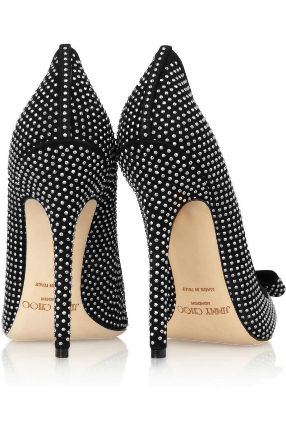 Jimmy Choo black Maya studded suede 