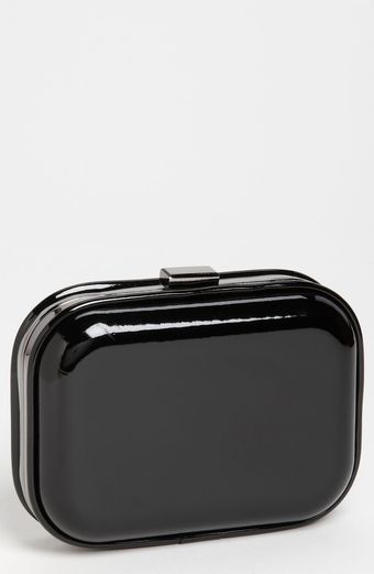 Natasha Couture Patent Box Clutch - Lyst