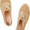 Robert Clergerie Vicole Raffia Platform Brogues in Brown (almond) - Lyst
