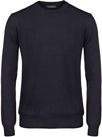 Calvin Klein Crew Neck Pullover - Lyst