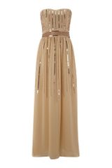 Little Mistress Strapless Embellished Maxi