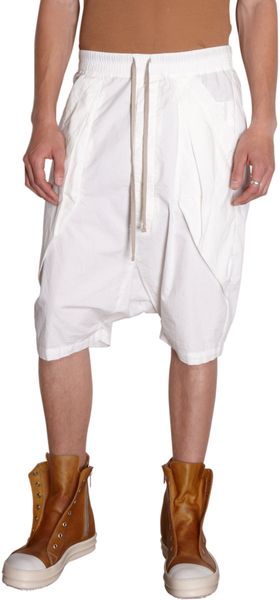Rick Owens Cargo Pod Shorts - Lyst