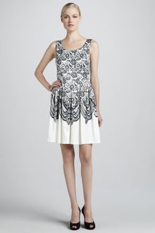Elie Tahari Jessy Lace-Print Dress - Lyst