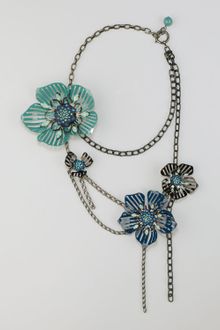 Lanvin Multistrand Flower Necklace - Lyst