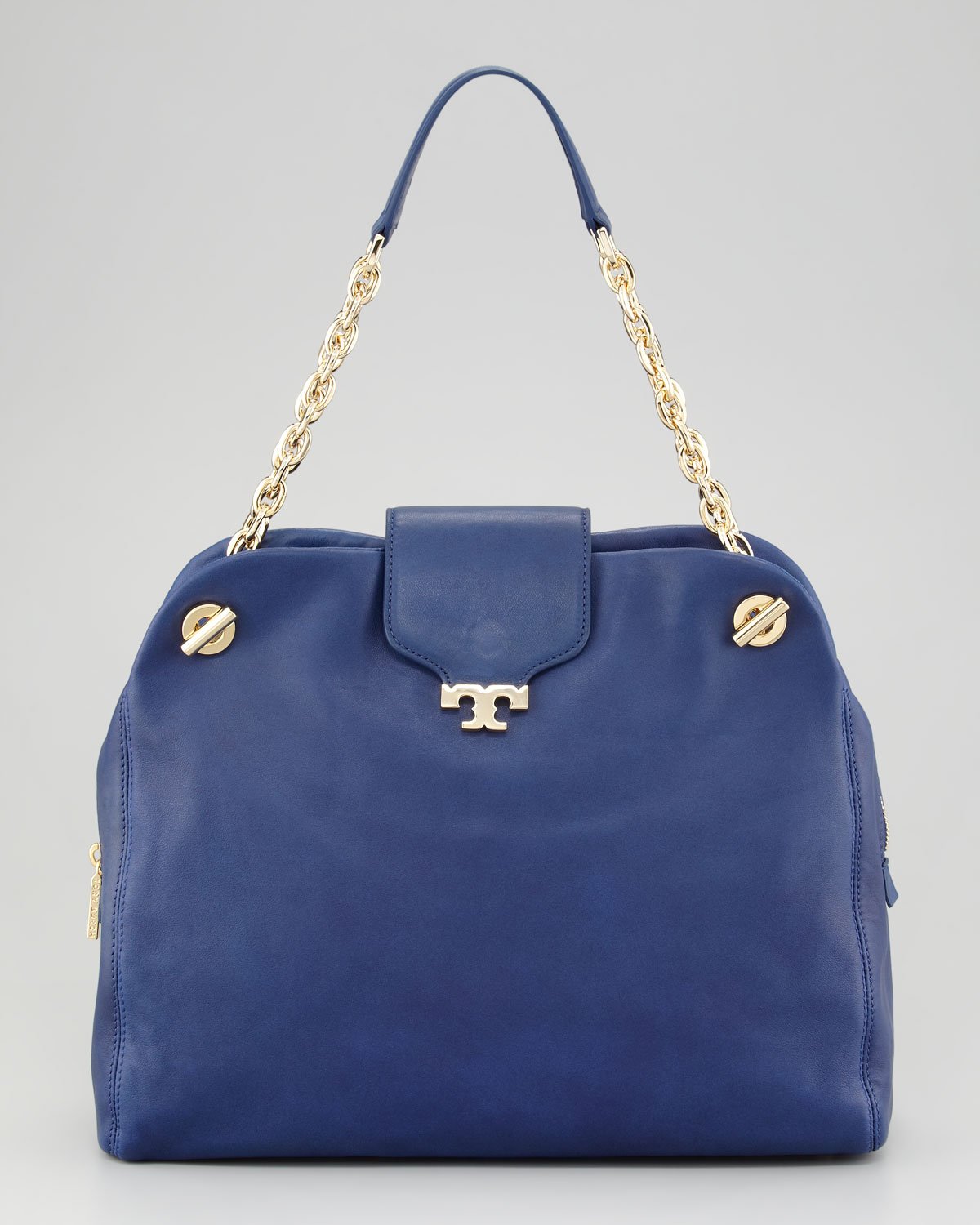 tory burch blue satchel