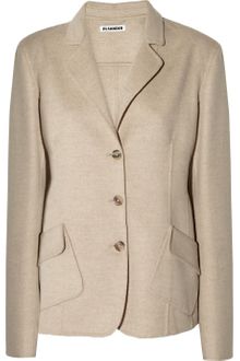 Jil Sander Wool and Angorablend Jacket - Lyst