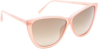 Linda Farrow Luxe Oversized Cat Eye Sunglasses - Lyst
