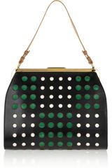 Marni Perforated Leather Shoulder Bag