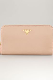 Prada Continental Organizer Ziptop Wallet - Lyst