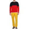 Hentsch Man Marni Twotone Knitted Cotton Sweater in Red for Men - Lyst