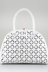 Nancy Gonzalez Crocodile Bowler Bag Black Li