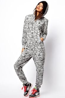 ASOS Collection Asos Onesie in Kapow Print - Lyst